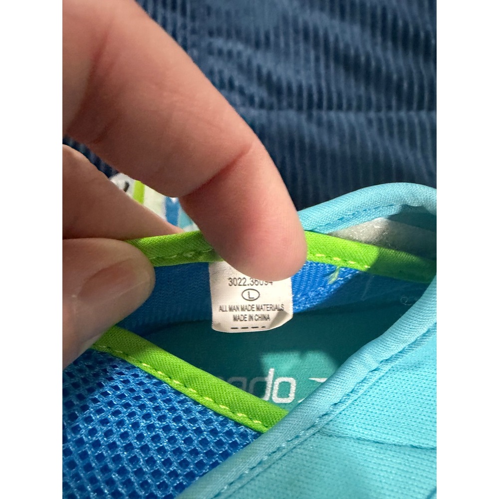 Speedo Boys Hybrid Water Shoes Bachelor Button Blue Green Size L 9-10 NEW - Picture 7 of 9